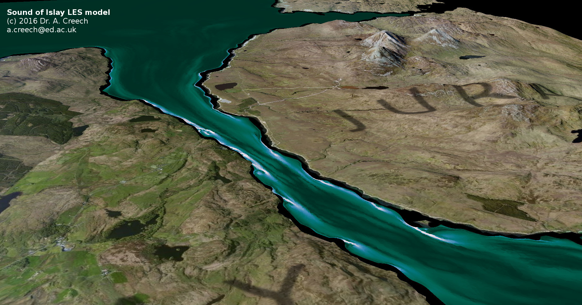 Sound of Islay Large Eddy Simulation model